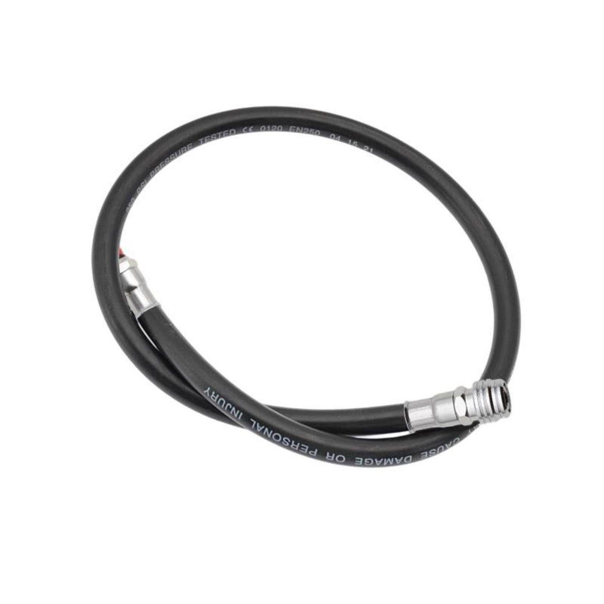 Scuba Inflation Hose 250 PSI Low Pressure Inflation Hose with Metal Fittings Flexible for Divers