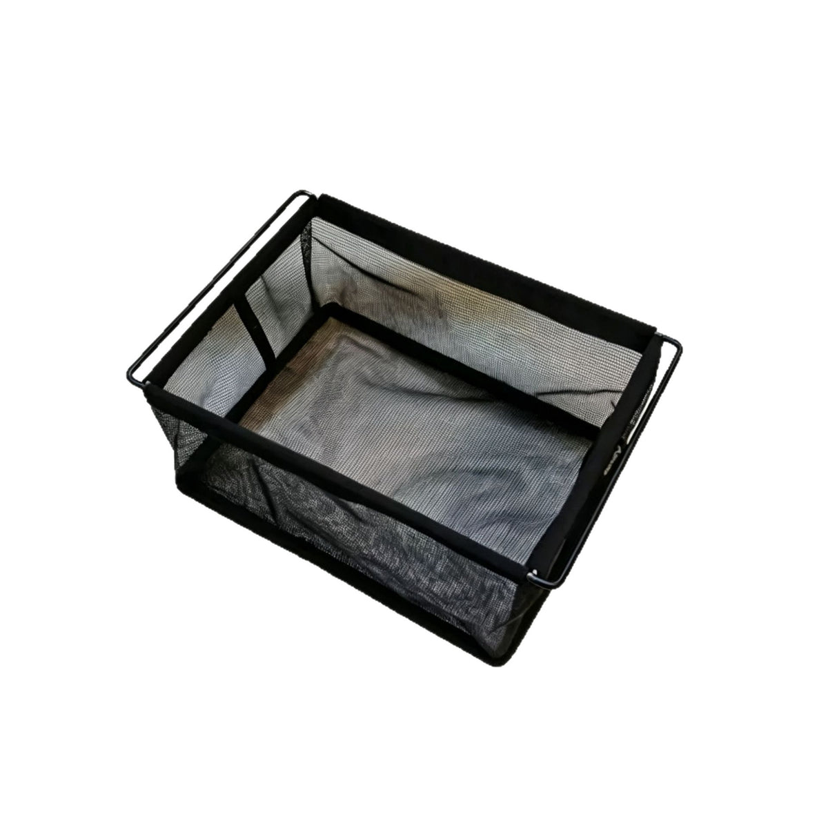 Mesh Basket with Handles Breathable Foldable Mesh Drainage Basket Portable Car Trunk