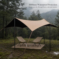 Wilderness Light Outdoor Camping Tarp Tent Quick Setup Sunshade Blackout Canopy