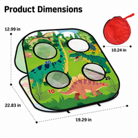 Folding Bean Bag Toss Game, Garden Games for Kids & Families, Outdoor Toys with Sticky Balls & Storage Bag, 58x49x33cm Target Game