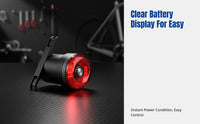 Intelligent Brake Sensing Bike Light, Dual Color, USB Rechargeable, Night Cycling