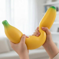 Giant Slow-Rebound Banana Squishy Soft Realistic Banana Squishy Easy to Clean