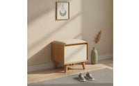 Shoe Storage Bench Compact Shoe Storage Bench Upholstered Furniture for Entryway, Hallway, Small Apartments