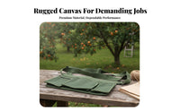 Fruit Picking Bag Adjustable Strap Canvas Harvest Pouch Multiple Pockets Canvas Waist Pouch for Farmers, Gardeners, Orchard, Harvesting, Outdoor Work