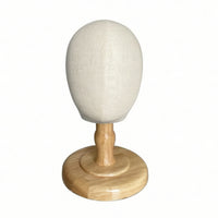 Cloth Covered Mannequin Head with Stand Hat Display Holder Lightweight for Hair Stylists
