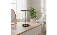 Horizontal Bar Jewelry Stand Tabletop Horizontal Bar Necklace Organizer Stand Modern Necklace Holder for Dresser