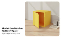 Easy to Assemble Modular Bookcase Modern Design Cube Storage Organizer Minimalist Design Stackable Storage Cube Sturdy Construction for Students, Families, Parents, Study Room, Bedroom, Playroom, Closet