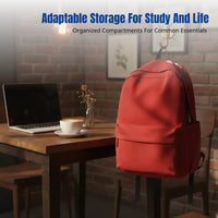 Urban Minimalist Backpack, Nylon School Bag, Breathable, Water-Resistant, for Teens, Travel, Random Color
