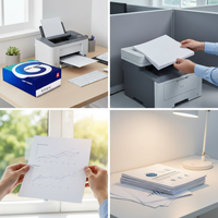 A4 Copy and Printer Paper, 70gsm/80gsm, Double-Sided, 500 Sheets, White