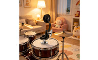 Snare Drum Mute Overtone Reduction Adjustable Drum Damper Metal Construction Percussion Accessory for Percussionists