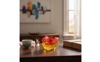 Wealth-Attracting Colored Glaze Koi Decor Auspicious Crystal Koi Ornament Creative Design for Living Room, Office, Entryway