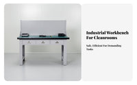 Heavy-Duty Workbench High Load Capacity Heavy Duty Workbench Sturdy Steel Frame Anti Work Station for Mechanics, Assembly Line, Basement, Shed