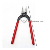 2 Pieces 6 Inch Jewelry Pliers Multi-Purpose Round Nose Pliers Non-Slip Handles Hand Tool Sturdy Steel for Jewelers, DIY Crafters, Craft Making
