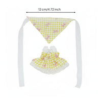 10cm Doll Dress Set Doll Bandana and Dress Set Handmade Toy Accessory