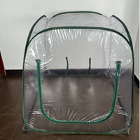 Mini Greenhouse Zippered Plant Shelter with Cover Portable Greenhouse Light-Transmitting Grow Tent Heavy-Duty for Gardeners