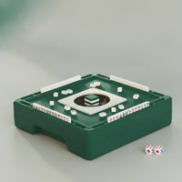 Portable Tabletop Mahjong Machine Compact Mahjong Table with Tiles AllAll-in-One Slim Design for Dorm Rooms, Camping