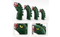 4 Pieces Dinosaur Golf Headcover Shielded Golf Club Head Cover Dinosaur Head Cover Textured Waterproof for Golfers