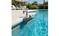 Swimming Piping Support Bracket with Clamp Gray Piping Support Bracket Heavy-Duty