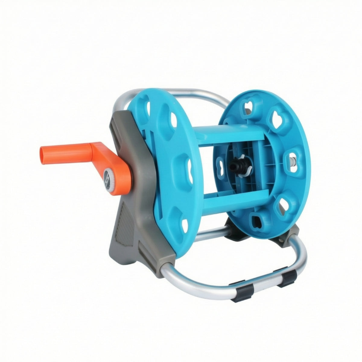Manual Portable Hose Reel Cart Compact Hose Reel Cart with Handle Labor-Saving Adjustable for Gardeners