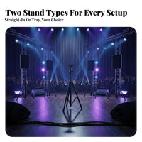 Non-Slip Feet Tripod Speaker Stand Portable Floor Speaker Stand Collapsible Design Sound System Accessory Easy Assembly for DJs, Musicians, KTV, Stage, Live Performance, Studio