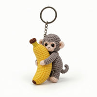 Monkey Keychain Cute Monkey Bag Charm Adorable for Purse