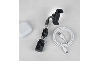 Adjustable Angle Ball Head Phone Clamp Anti-Slip Grip Pole Mount Phone Clip Easy Installation Mobile Accessory Multi-Position for Streamers, Content Creators, Musicians, Live Broadcasting, Recording Studio, Desktop