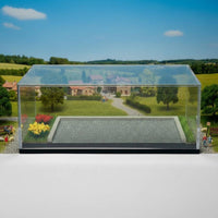 Parking Lot Diorama Box Shielded 1/64 Car Diorama Acrylic Cover 1/64 Car Display Case for Collectors