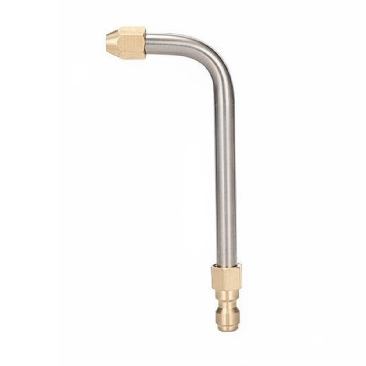 Stainless Steel High Pressure Rod Rust Resistant Bent Pressure Washer Lance 360-Degree Rotation Quick Connect Angled Rod for Homeowners
