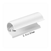 32 Pieces 1 Inch Greenhouse Clip Multi-Use Greenhouse Film Clip Secure Hold PVC Tube Clamp for Plant Cover, Shelter