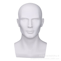 Male Mannequin Head Display Stand for Hats, Helmets, and Glasses