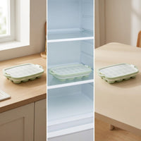 Baby Food Storage Container with Lid, Food Grade Silicone Freezer Tray, High Temperature Resistant Multi-Compartment Ice Cube Mold