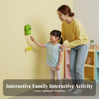 Hanging Racket Sport Pong Parent-Child Interaction Hanging Table Tennis Hand-Eye Coordination Frog Table Tennis Toy for Home, Indoor, Playroom