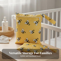 2 Pieces Reusable Diaper Pouch Lightweight and Portable Reusable Cloth Diaper Pouch Hanging Wet Dry Bag Sturdy for Infants, Pool