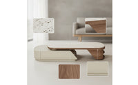 Extendable Coffee Table Telescopic Coffee Table Low-Profile Furniture for Living Room, Small Areas