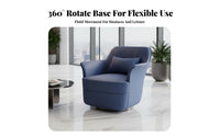 Rotate Barrel Chair Italian-Inspired Design Accent Armchair Modern Design Plush Cushioning for Homeowners, Reception Area