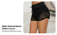 Lace Swim Shorts Plus Size Available High Waisted Swim Shorts Sexy Design for Adults, Swimming, Vacation, Water Sports