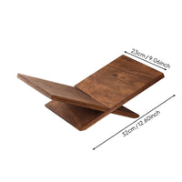 Desktop Magazine Holder Solid Wood Wooden Book Stand Minimalist Layout X-Shaped Book Rest for Students, Chefs, Study Room, Kitchen