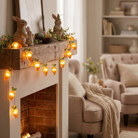 Easter Flexible Copper Wire Easter Themed Battery Operated for Families, Party Planners, Mantelpiece, Bedroom, Outdoor