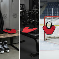 Hockey Neck Guard Pre-Curved Padded Neck Guard Reinforced Guarding Gear