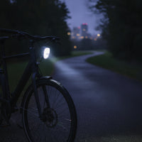 Sleek Cycle Front Light Compact Bike Front Light Easy to Install Bike Headlight with Bracket Bright for Commuting