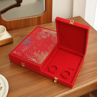 Floral Jewelry Storage Box Rectangular Jewelry Box with Hinged Lid Stylish Secure for Dressing Table