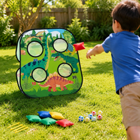 Folding Bean Bag Toss Game, Garden Games for Kids & Families, Outdoor Toys with Sticky Balls & Storage Bag, 58x49x33cm Target Game