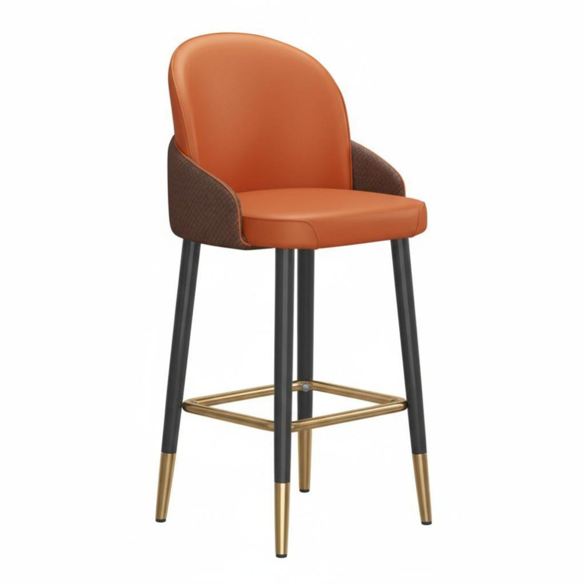 rustic aesthetic Upholstered Backrest counter stoolstool hardwood Wood Frame Bar Stool Nordic Design Counter Chair Padded Seat for Homeowners, Interior Designers, Business Owners, Restaurant, Reception Area, Bistro, Kitchen Island