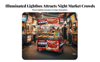 Rustproof Foldable Vending Cart Multi-Purpose Foldable Food Cart Heavy Duty Street Vendor Trolley Space Saver for Small Business Owners, Entrepreneurs, Crafters, Festivals, Trade Shows