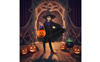Girl's Witch Costume Role-Playing Witch Costume Set Halloween Outfit for Kids