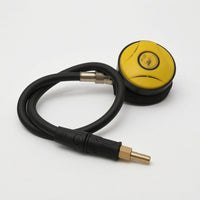 Yellow and Black Scuba Mouthpiece Metal Connector Scuba Hose Assembly Smooth Molded Underwater Breathing Mouthpiece Compact