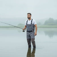 Fishing Waders with Suspenders Waterproof Fishing Bibs Lightweight for Anglers