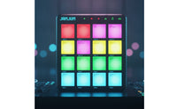 Wireless Drum Pad Controller Rechargeable MIDI Controller with 16 Pads Compact MIDI Drum Pad Plug and Play for Beatmakers, Home Studio, Desk