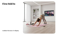 Exercise Mat Shock Absorbing Non-Slip Fitness Mat for Beginners, Women, Home, Gym, Studio