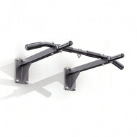 Wall-Mounted Pull-up Bar Indoor Pull-up Bar with Padded Grips Steel Exercise Equipment for Adults